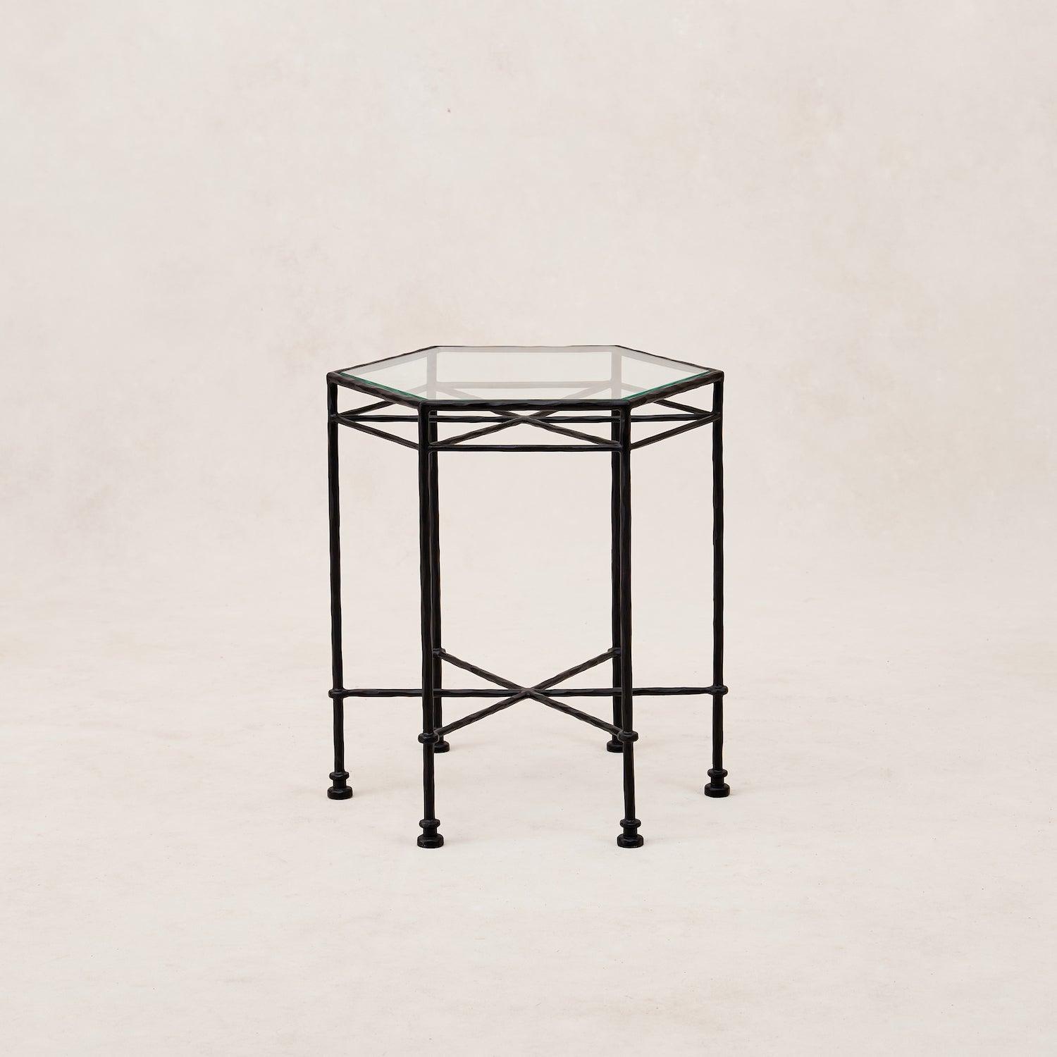 Provence Outdoor Glass Side Table