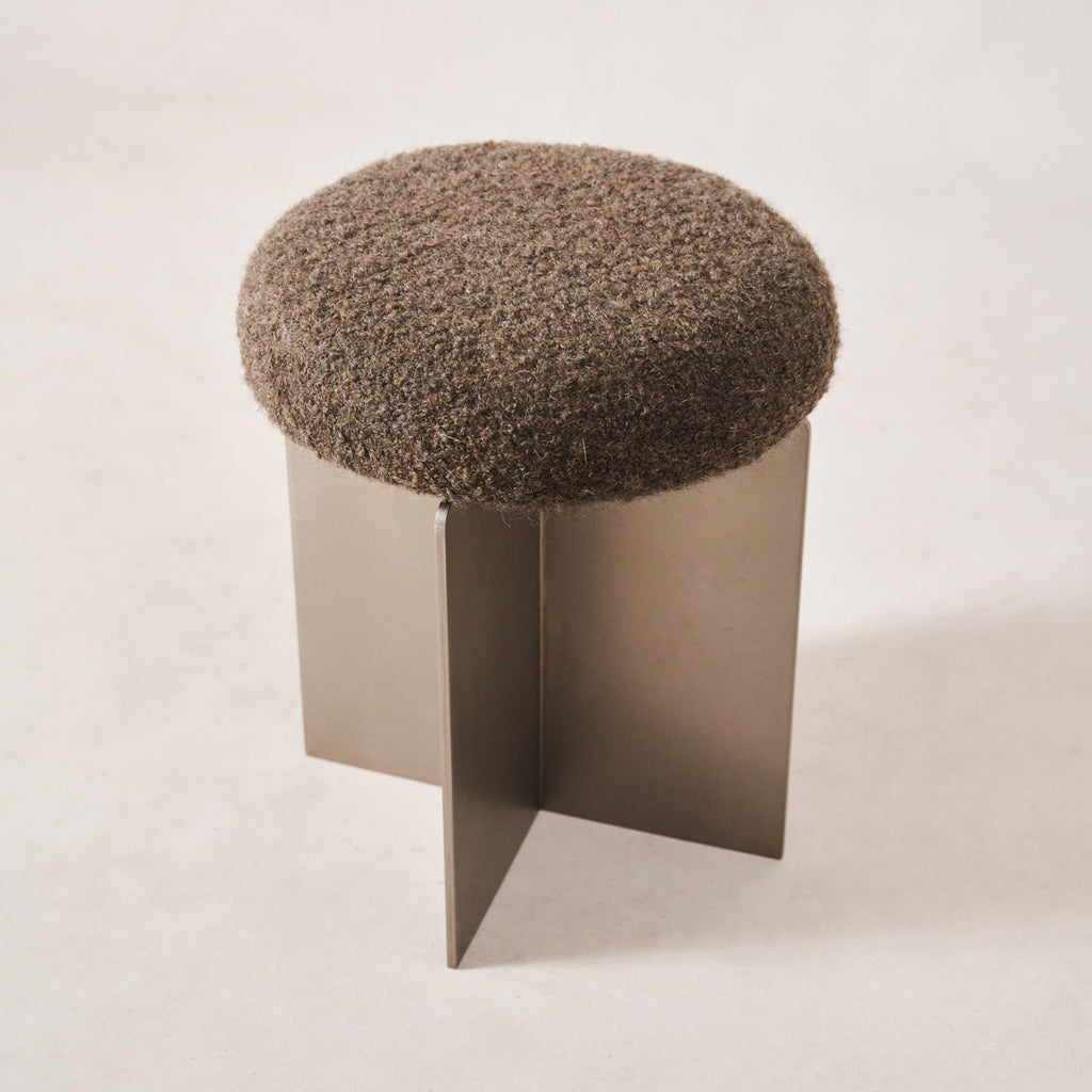 Milan Stool - Mocha Boucle