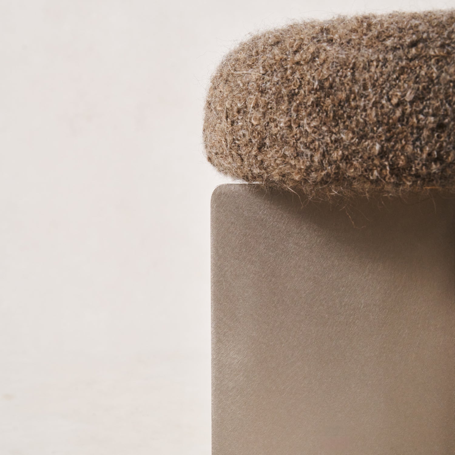 Milan Stool - Mocha Boucle
