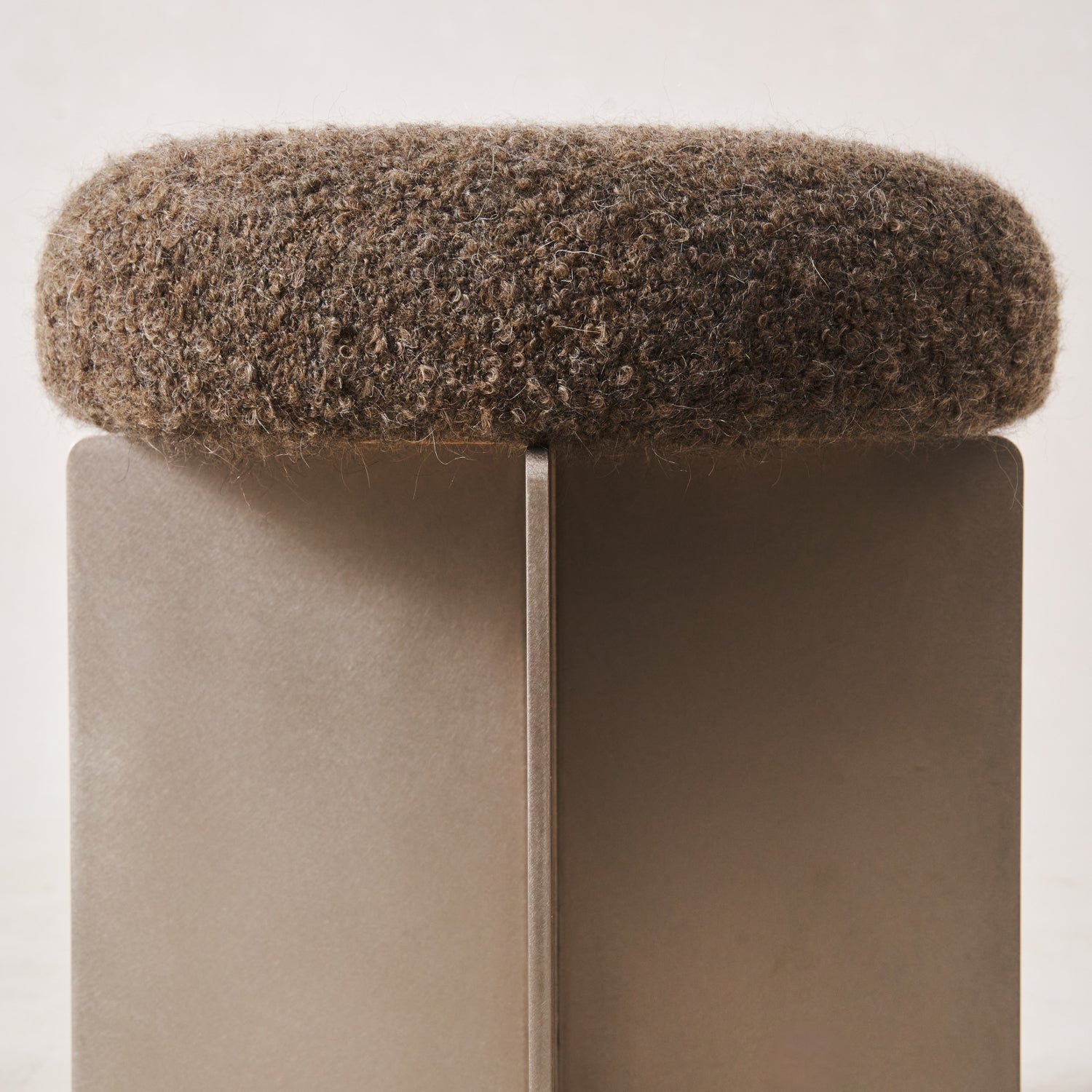 Milan Stool - Mocha Boucle