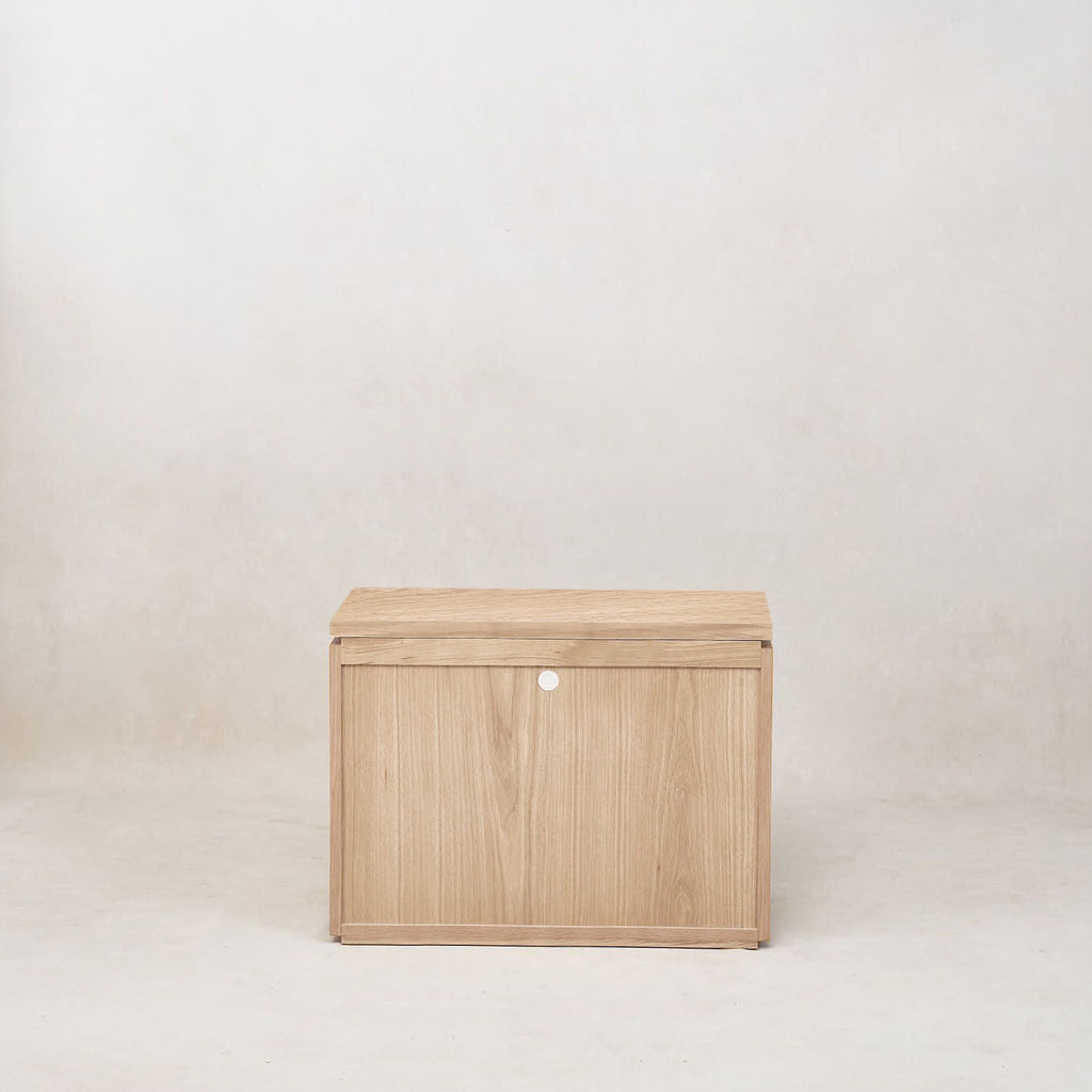 Sofita Wood Nightstand - White Oak