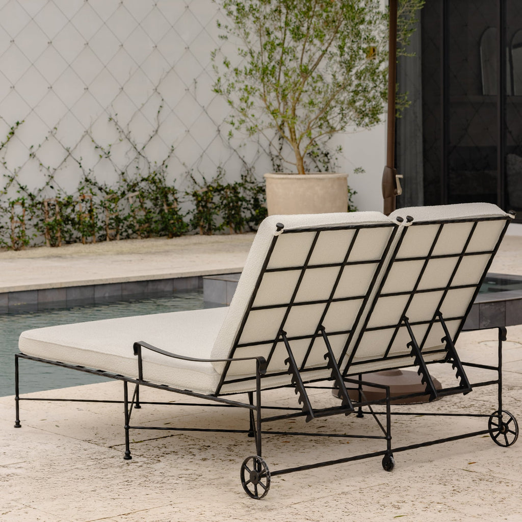 Provence Outdoor Double Chaise Lounge - Boucle