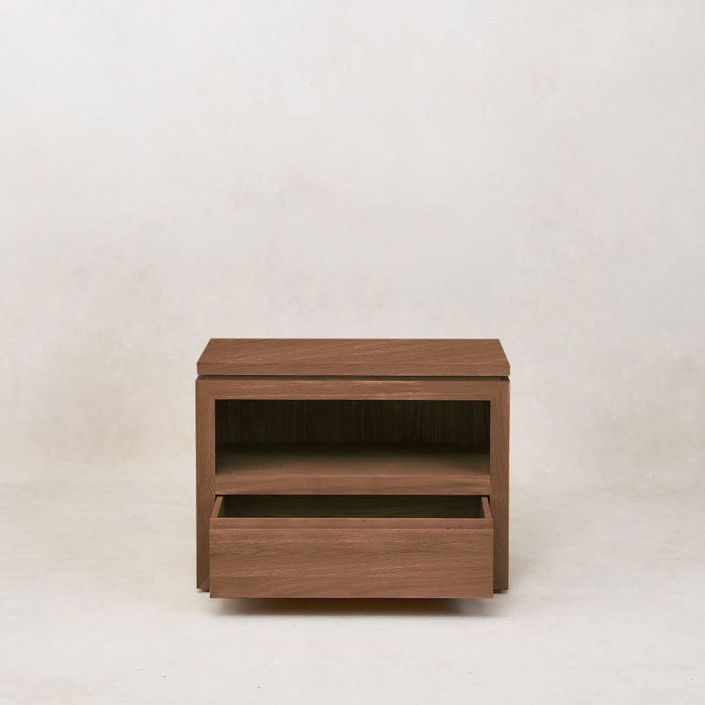 Sofita Wood Nightstand - Mocha