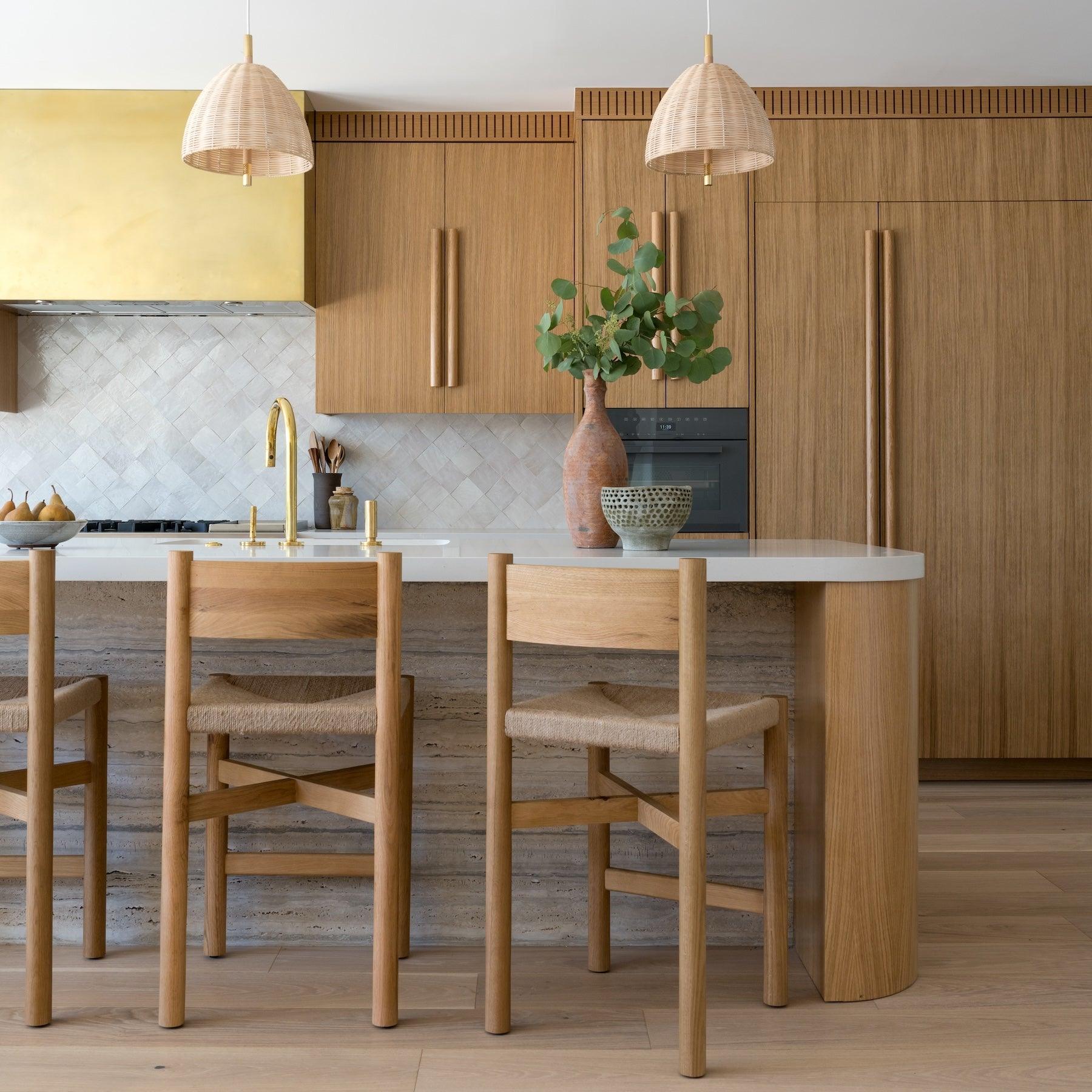 Nonna Counter Stool - Warm Oak