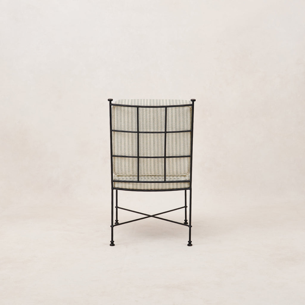 Provence Outdoor Armless Dining Chair - Mist Striped