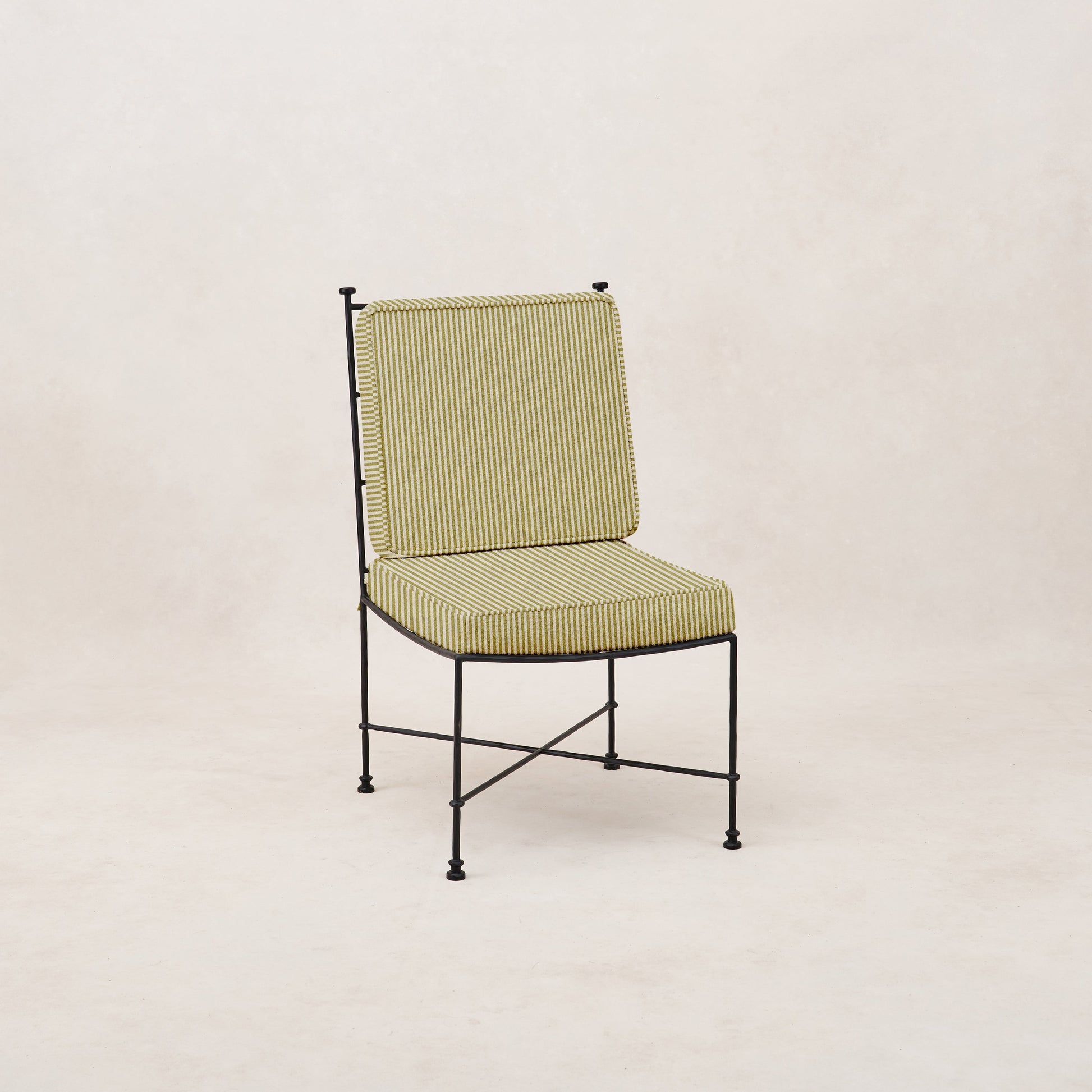 Provence Outdoor Olive Striped Cushion Swatch