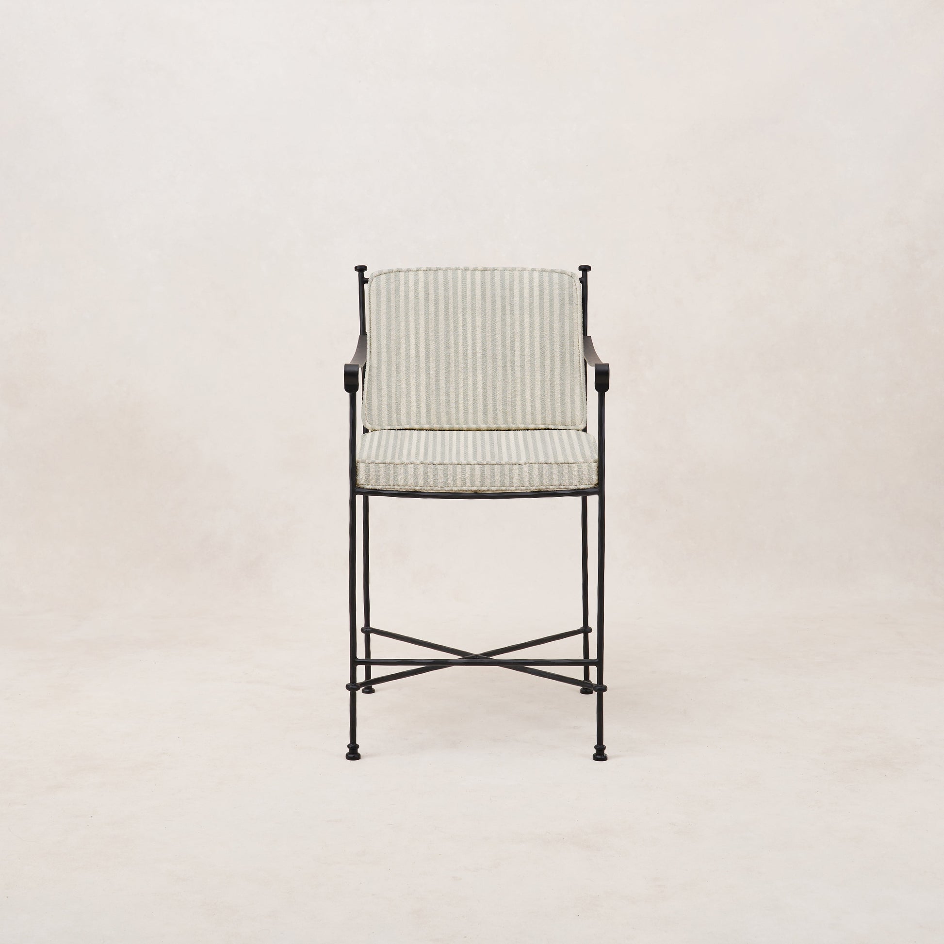 Provence Outdoor Counter Stool - Mist Striped