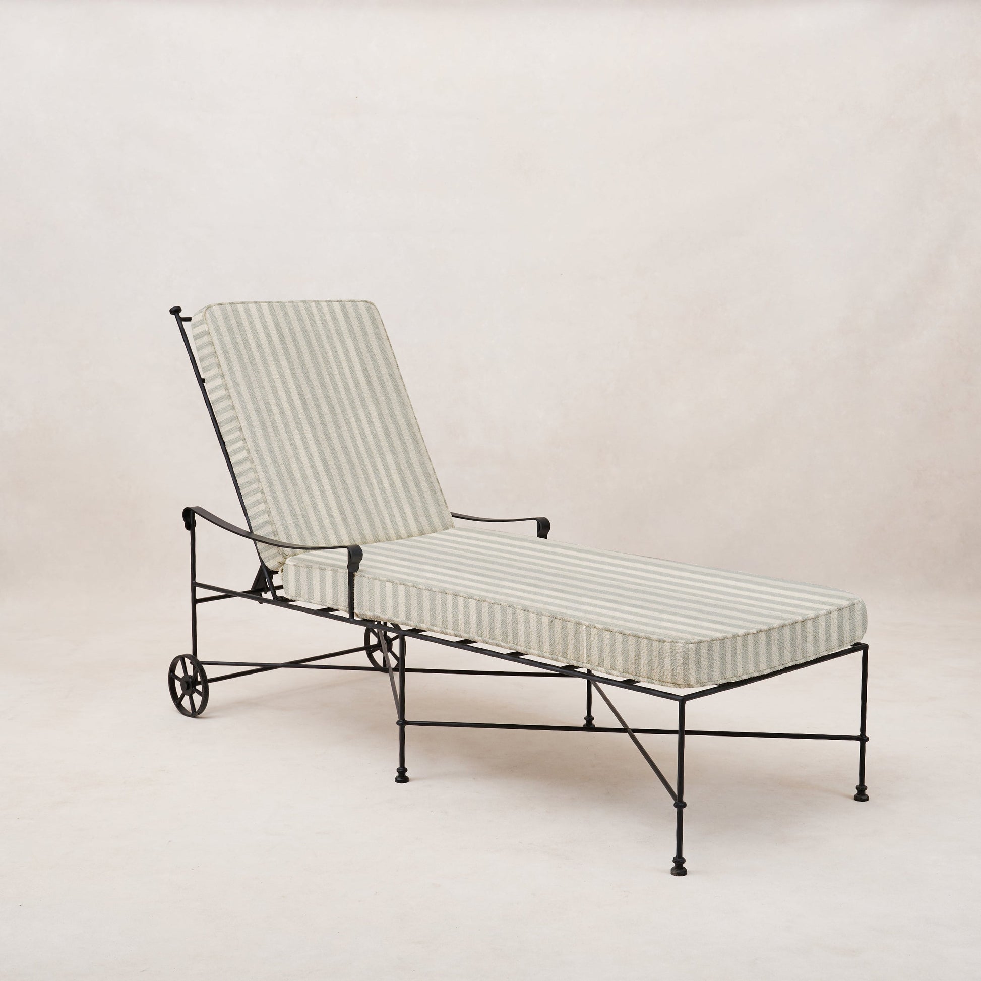 Provence Outdoor Mist Striped Cushion Swatch