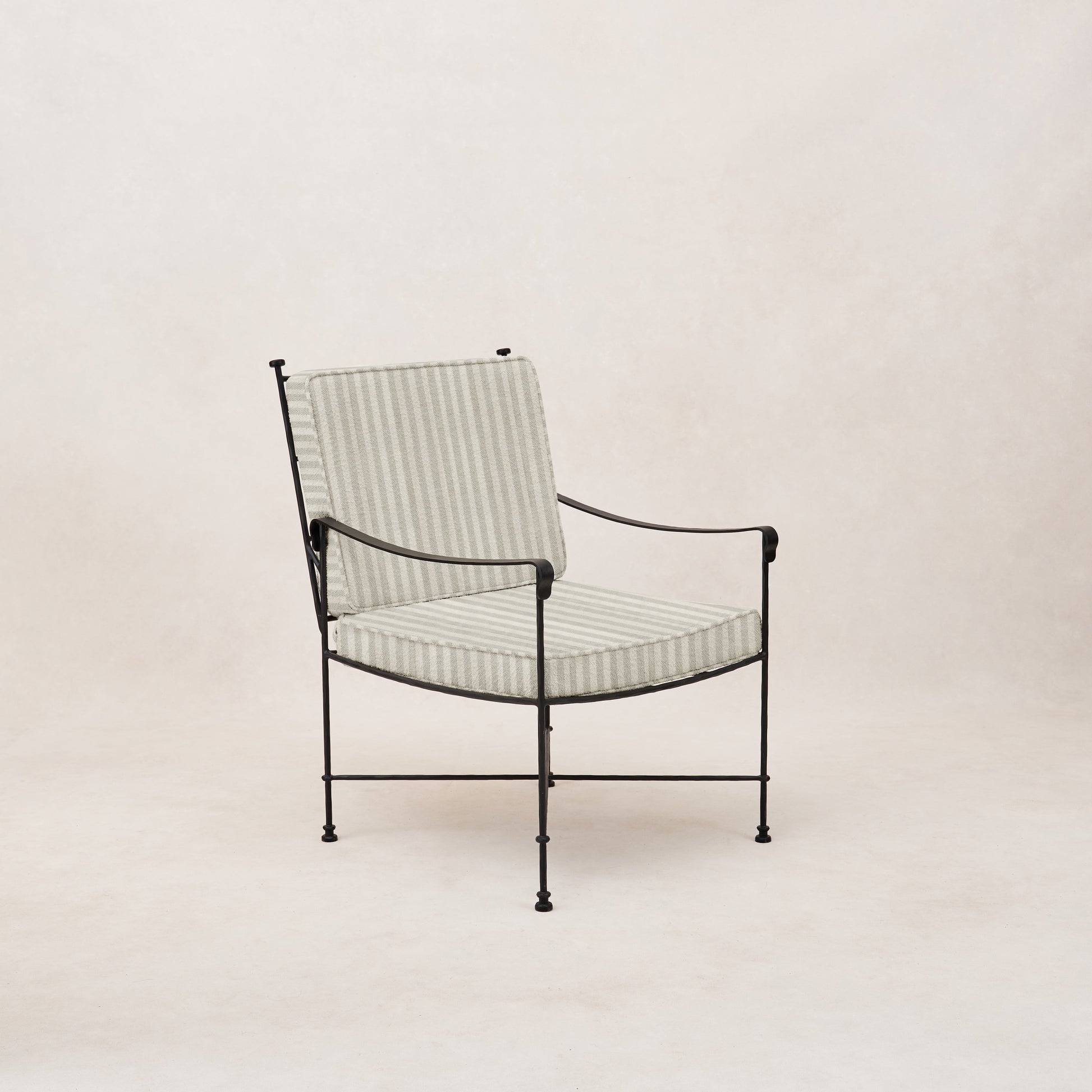Provence Outdoor Lounge Dining Chair - Mist Striped