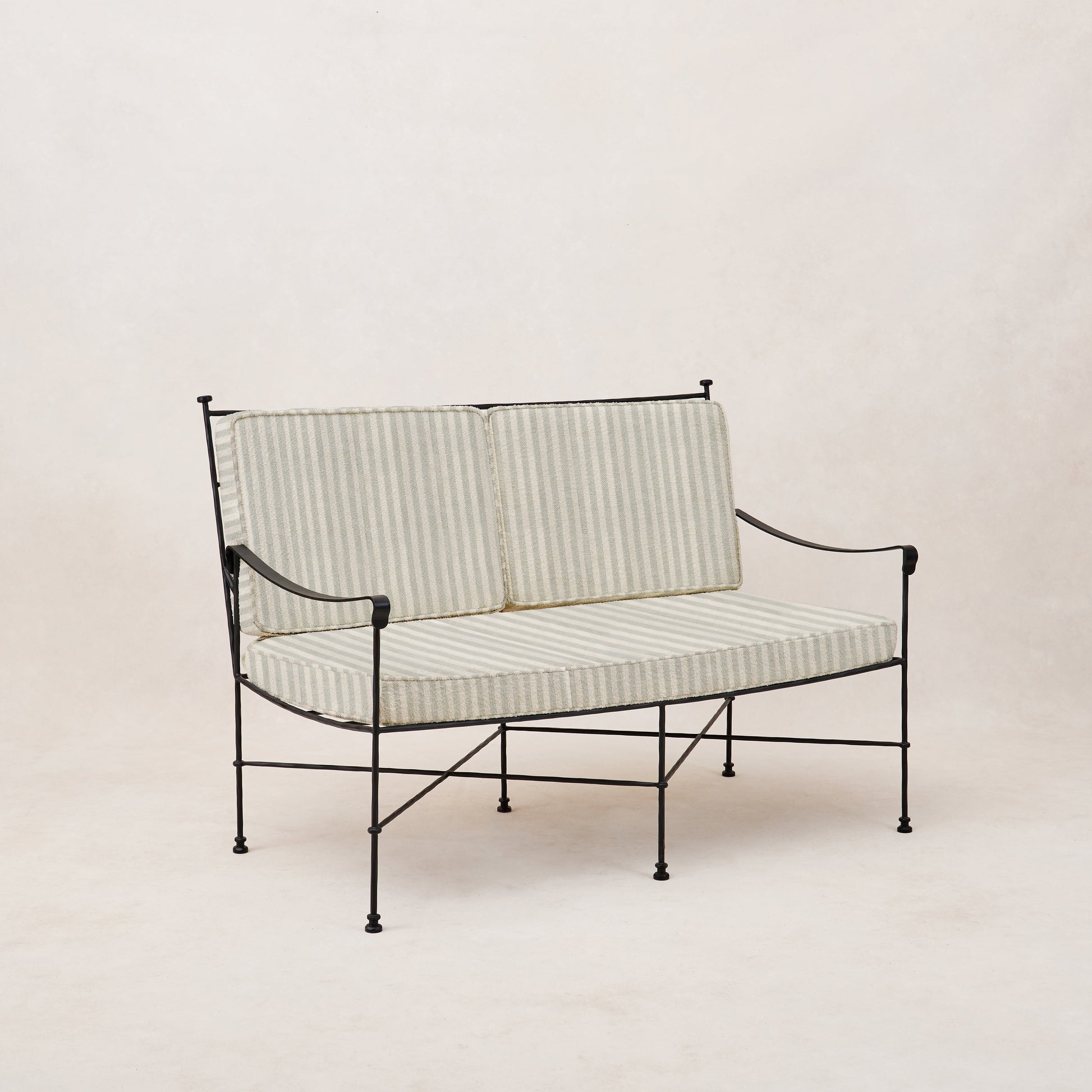 Provence Outdoor Loveseat - Mist Striped