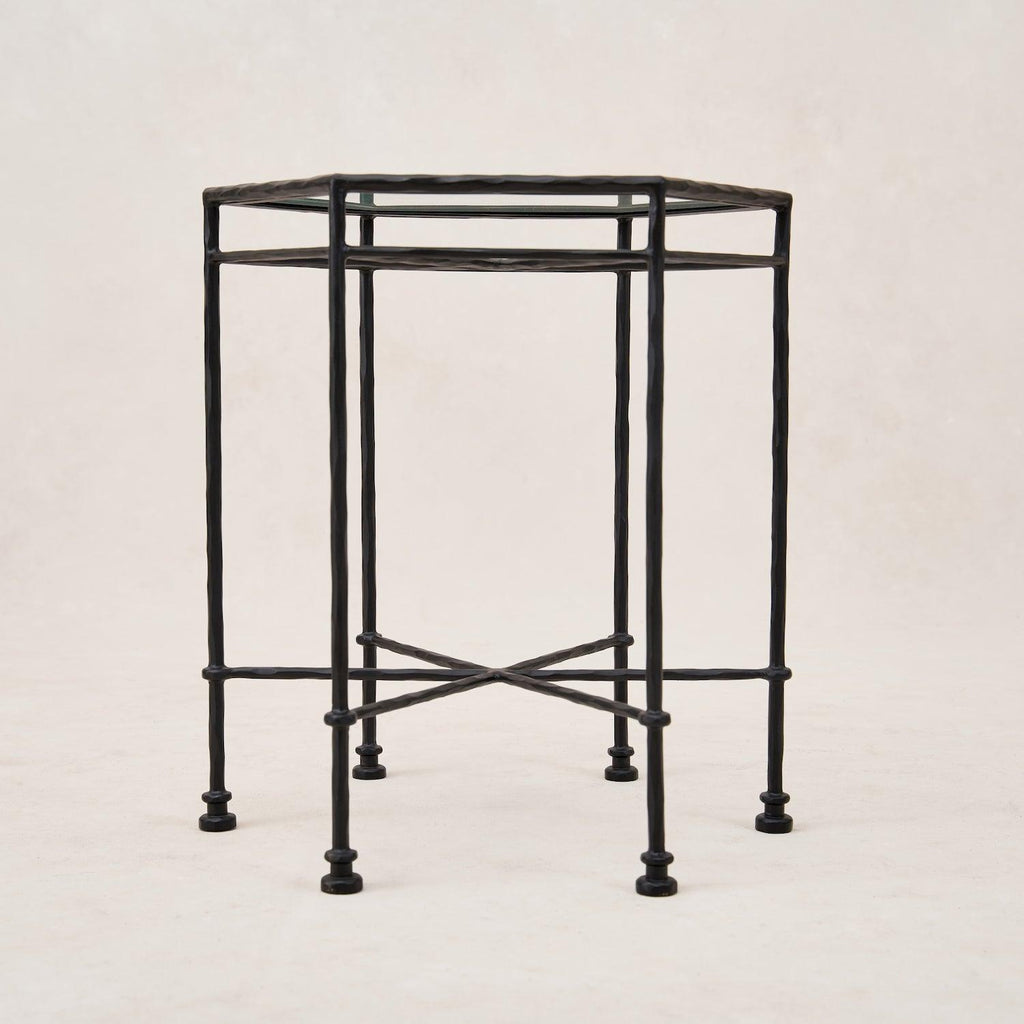 Provence Outdoor Glass Side Table