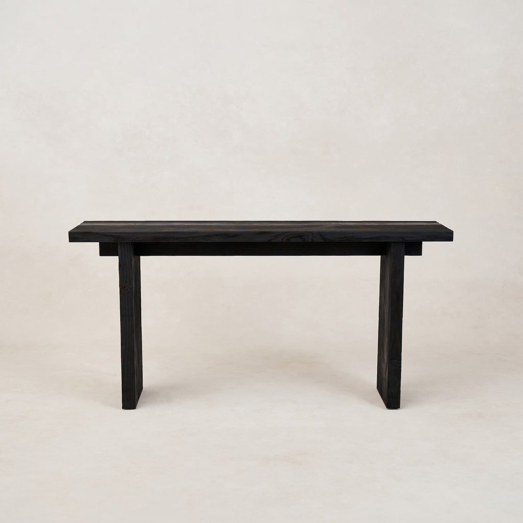 Shou Sugi Ban Entry Console