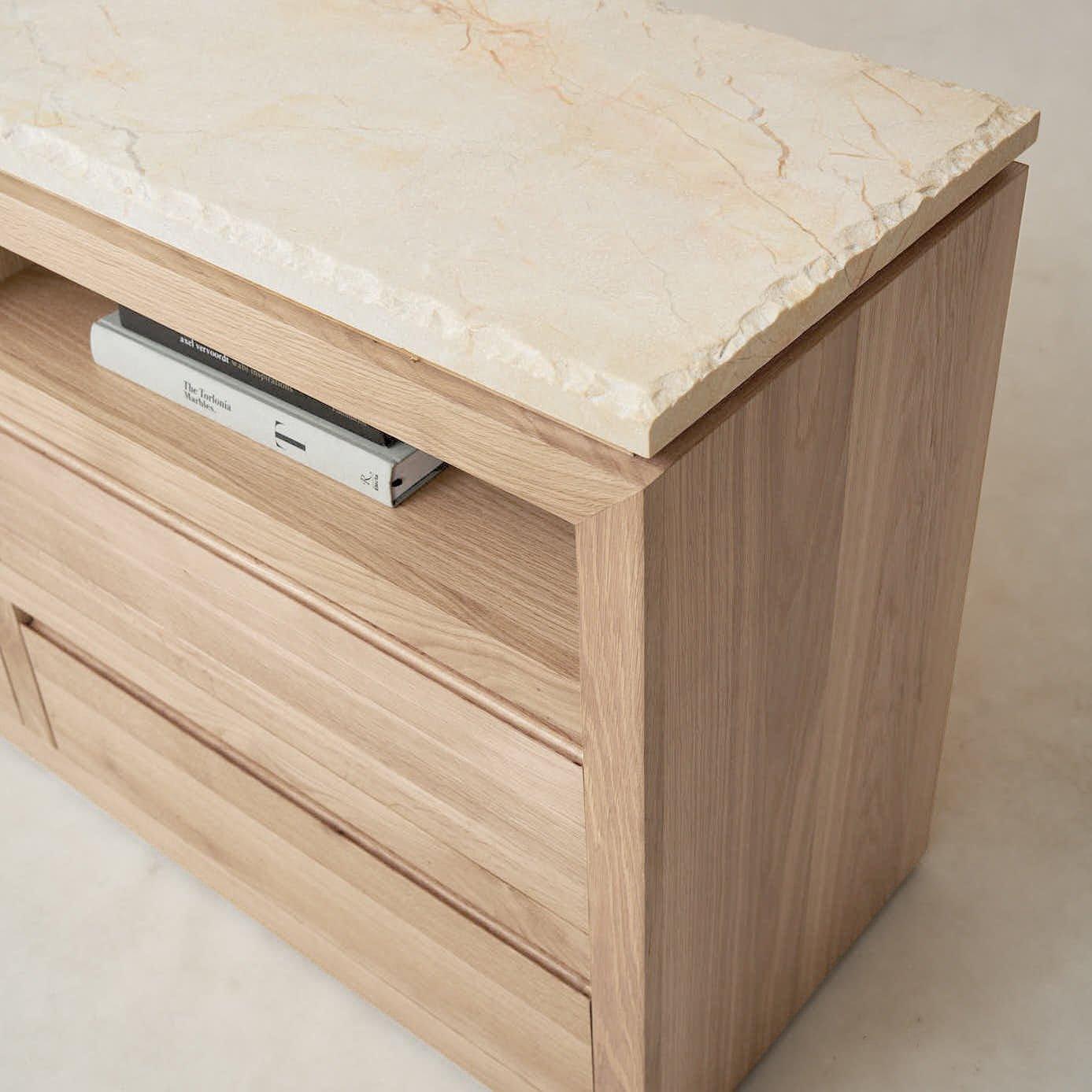 Sofita Marble Dresser - White Oak