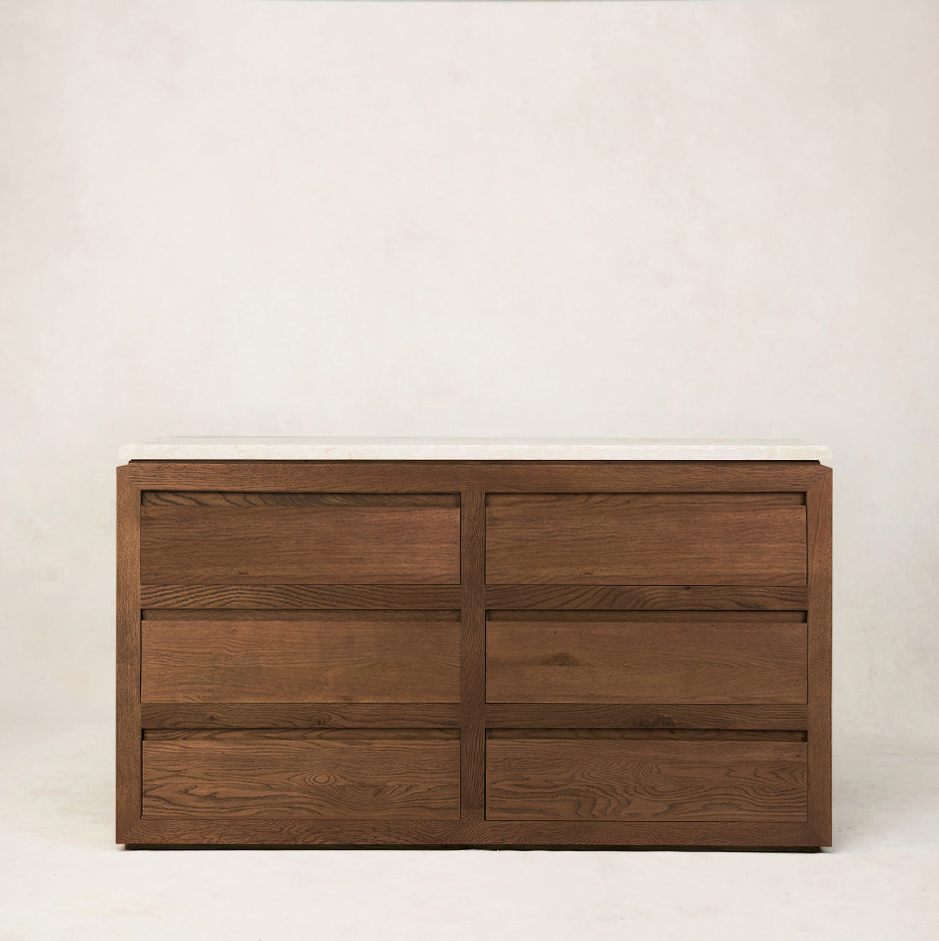 Sofita Marble Dresser - Mocha